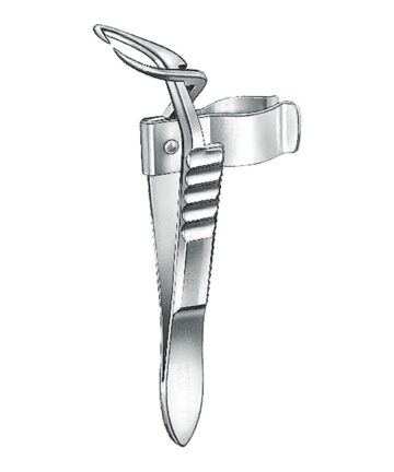 Towel forceps, acc. to Jones, with clip