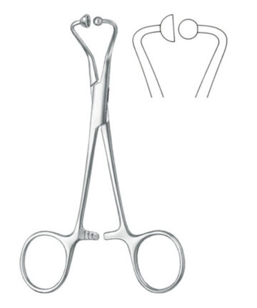 Towel forceps, for paper drapes