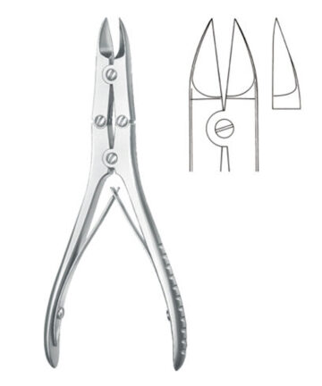 Bone surgery , Bone cutting forceps, acc. to Boehler, curved