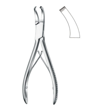Bone surgery , Bone cutting forceps, acc. to Cleveland, curved