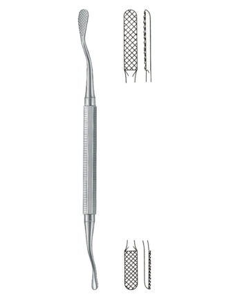 Bone surgery , Bone file, cross serration