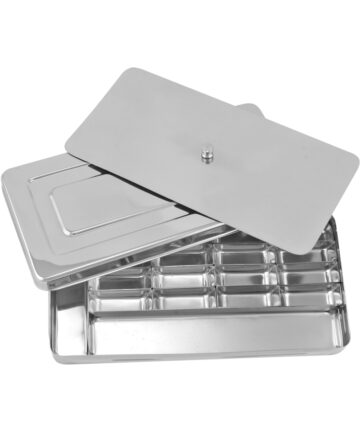 Endodontic box of Stainless Steel with small seperation interior horizental