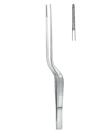 Bayonet-Shaped Dressing Forceps