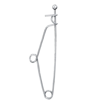 Sterilizing pin, with button end