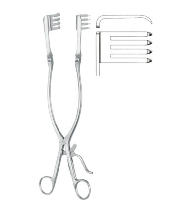 Wound Spreader (Sharp, 4 x 4 Teeth)