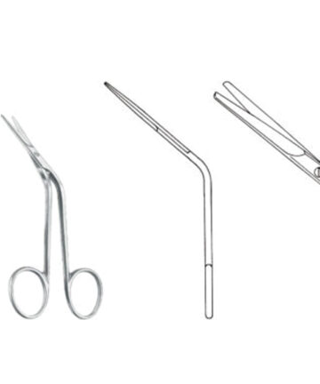 Fomon Knee-Bent Nasal Scissors