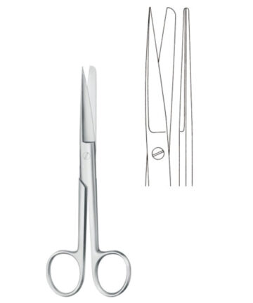 Straight Pointed Blunt Operating Scissors